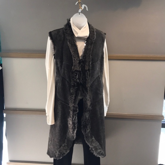 Roncarati designer shearling vest - Picture 1 of 3